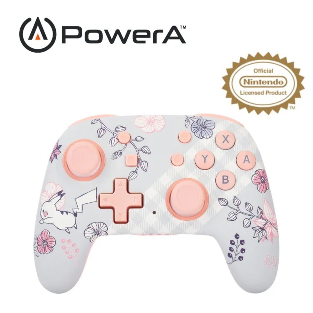 【PowerA】增強款藍芽5.0無線遊戲手把限量款 NSGP0267-01 Nano皮卡丘花園(任天堂官方授權)