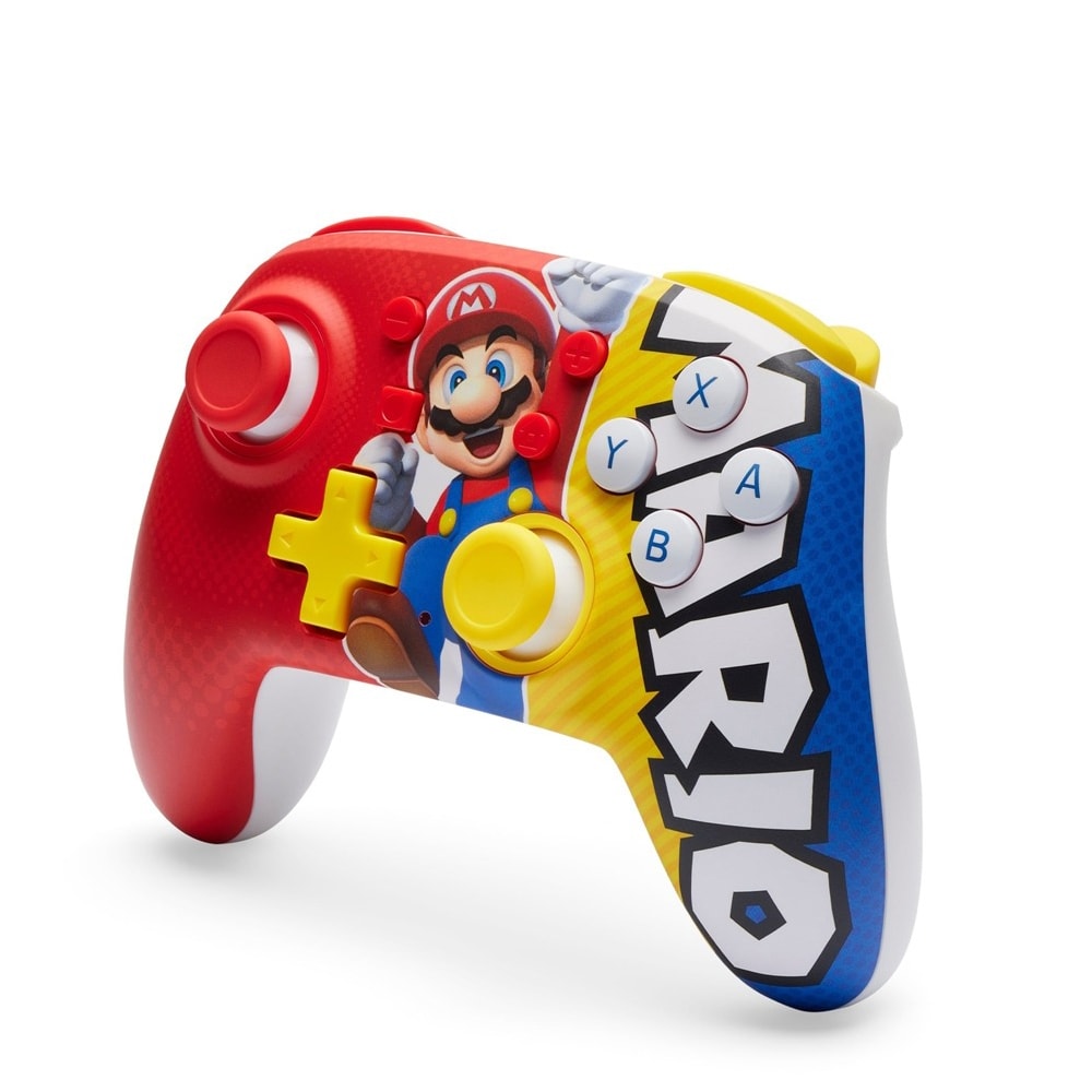 【PowerA】任天堂官方授權_增強款無線遊戲手把(NSGP0295-01)-Nano瑪利歐勝利時刻
