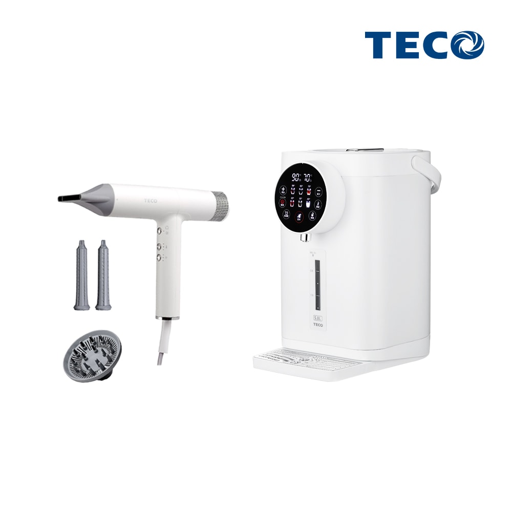 【TECO 東元】BLDC專業負離子吹風機 XYFXZ003+5L一級能效316L不鏽鋼無縫內膽熱水瓶 YD5102CBW