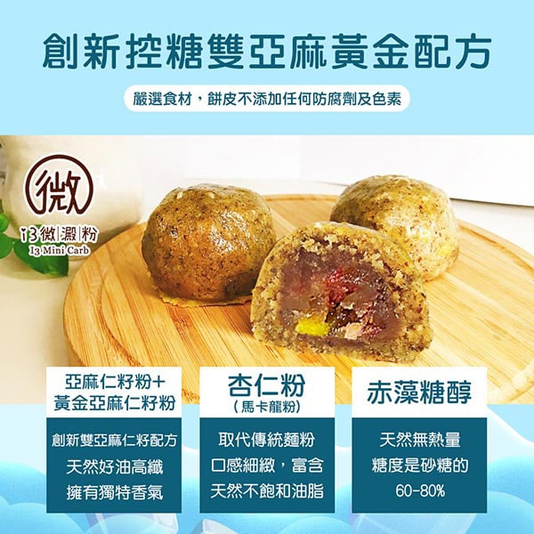 【i3微澱粉】控糖點冰心香玉白柚果乾酥禮盒6入x1盒(70g 蛋奶素 月餅 手作)(7個工作天出貨)
