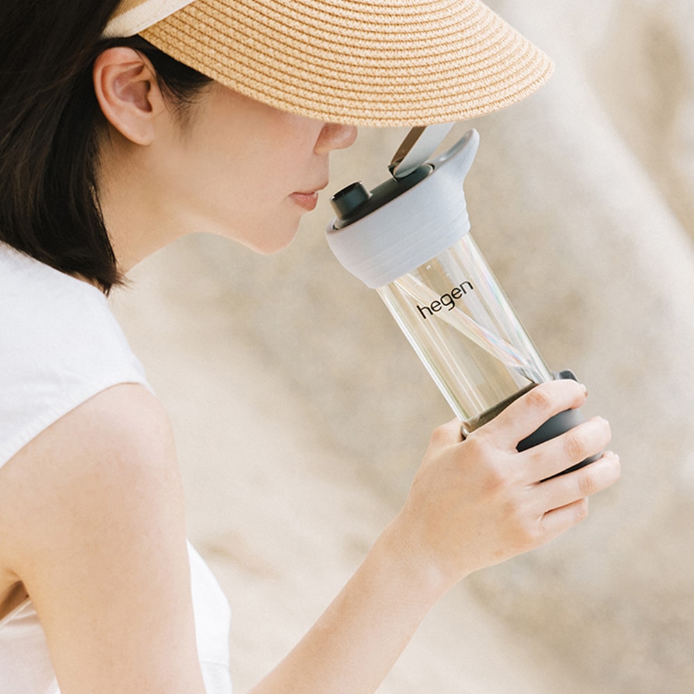 【hegen】【hegen】Lifestyle｜PPSU 隨行輕量水瓶 450ml - 巴黎灰