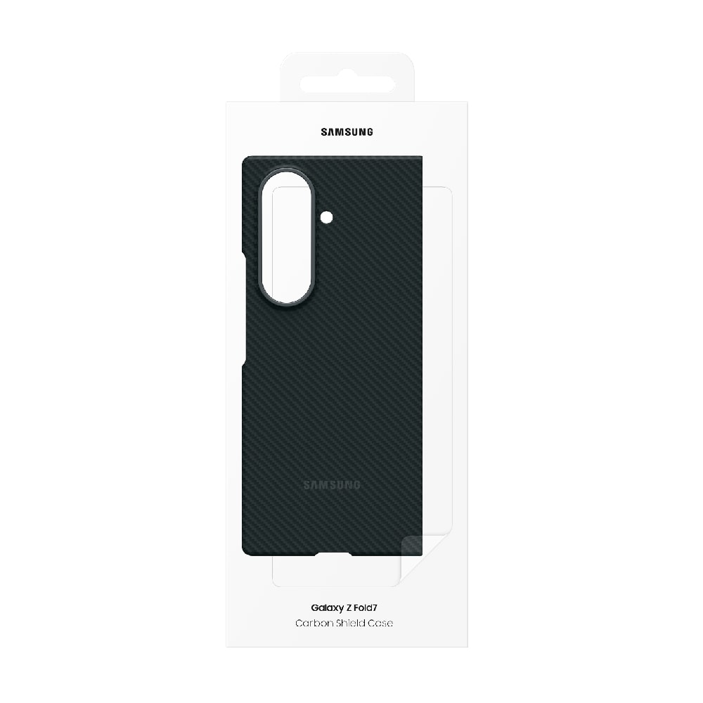 【Samsung 三星】Galaxy Z Fold7 原廠碳纖維防摔保護殼 - 附保貼 (EF-XF966)