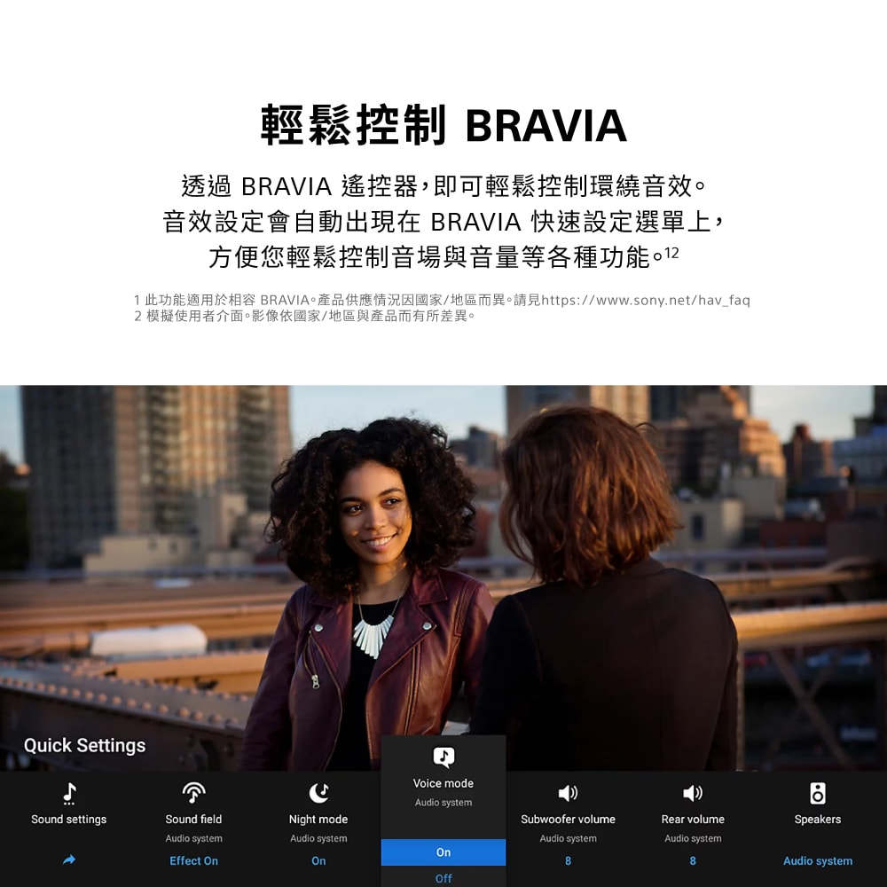 【SONY 索尼】SA-RS8 100W總輸出無線後環繞 BRAVIA Theatre Rear 8