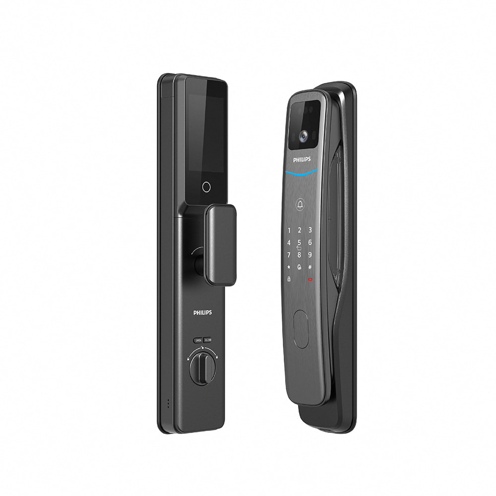 【Philips 飛利浦】EasyKey702-FVP 人臉可視智能門鎖-曜石黑(含基本安裝)