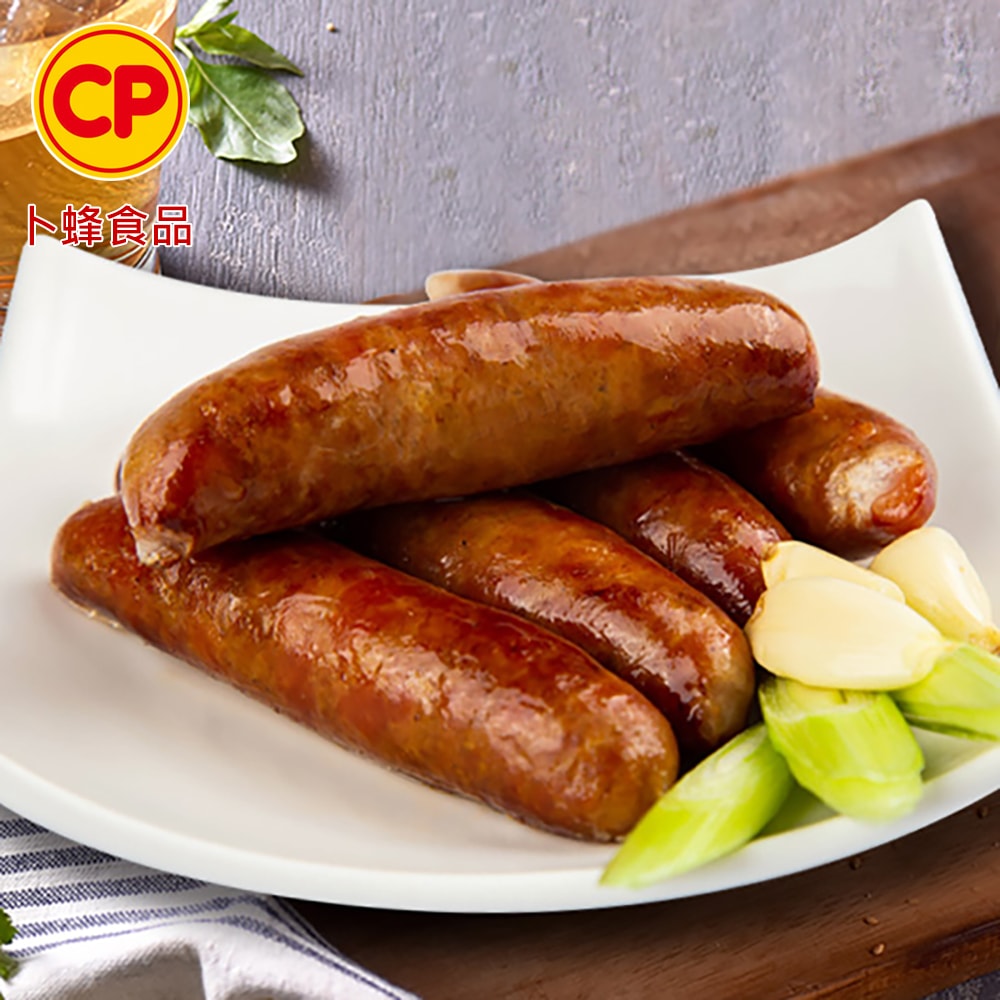 【卜蜂】蒜味香腸 超值30包組 共210條(300g/7條/包)
