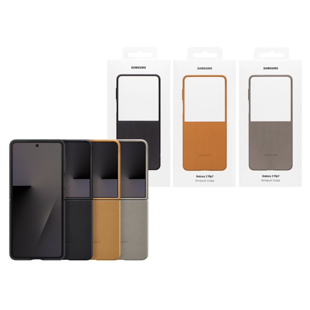 【Samsung 三星】Galaxy Z Flip7 原廠純素皮革保護殼 (EF-VF766)