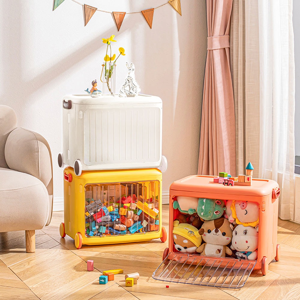 【AOTTO】繽紛玩具折疊推車收納箱