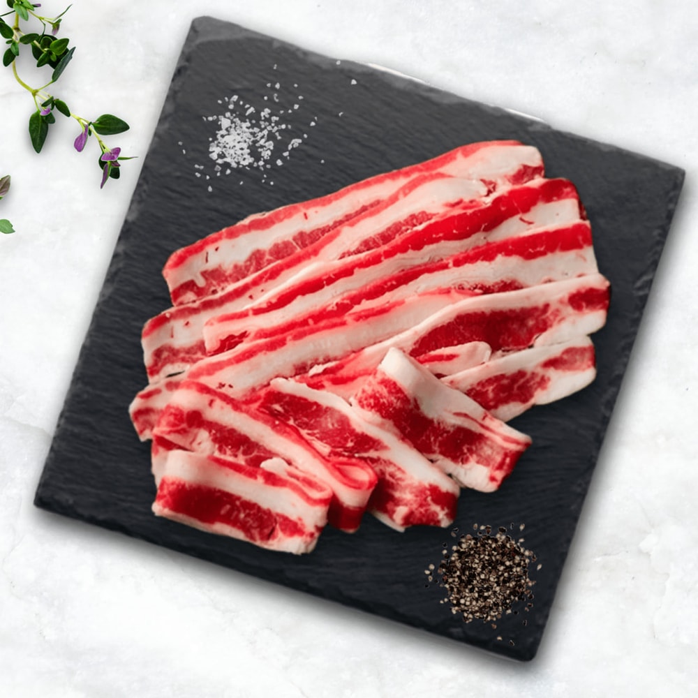 【好神】美國SBA純種黑牛五花肉片1.8kg(300g/盒,6盒)