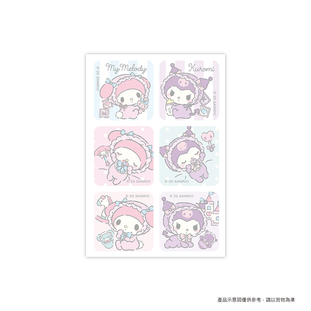 【SANRIO 三麗鷗】【台歐】三麗鷗 酷洛米&美樂蒂 親親Baby款 驅蚊貼片 防蚊貼片-12入/盒(3件組)