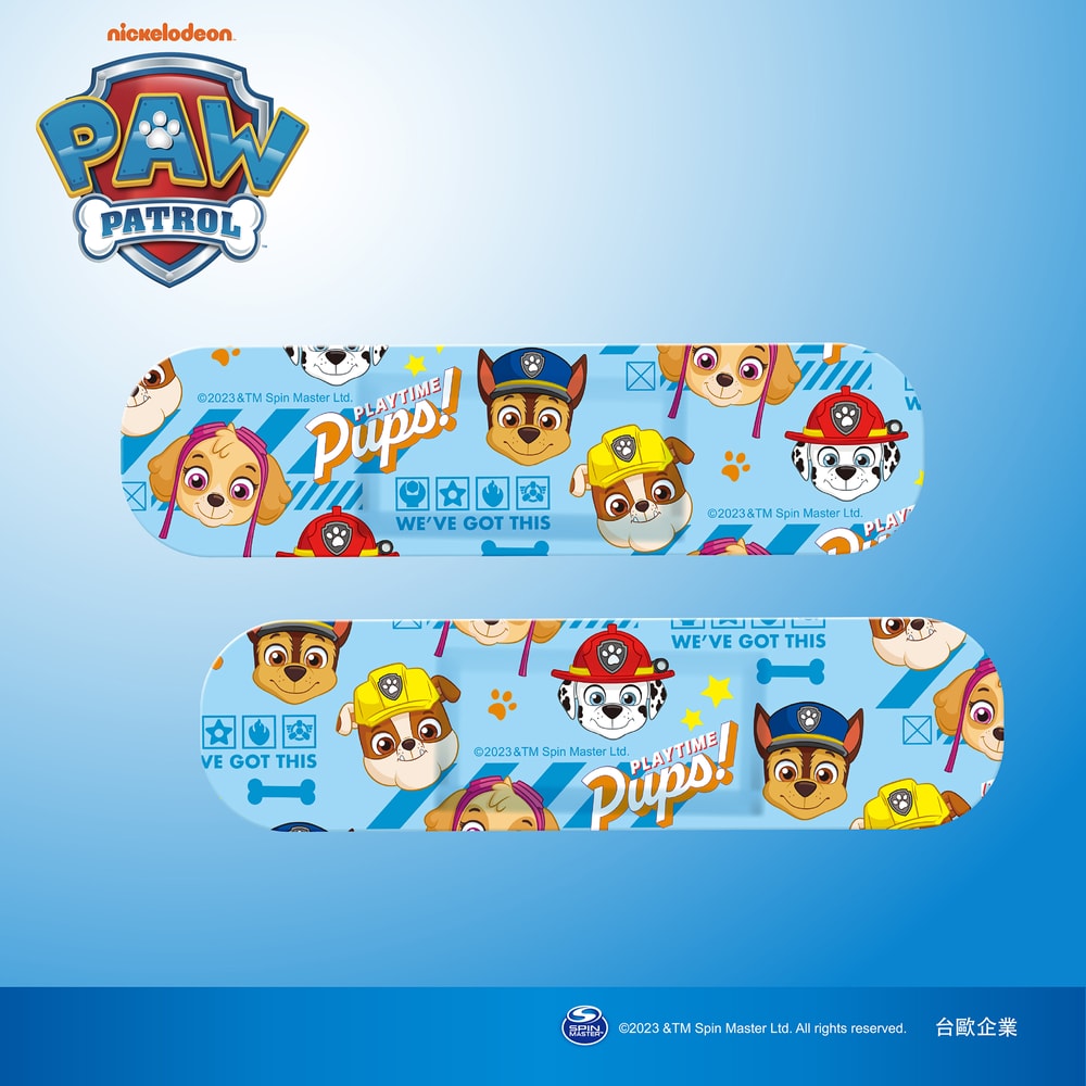 【paw patrol 汪汪隊立大功】【台歐】汪汪隊立大功 醫療防水OK繃 - 20入/盒(4件組)