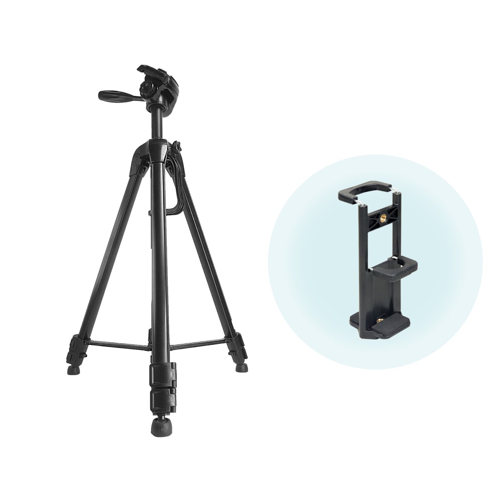 【Pmate】Plus 鋁合金三腳架(中管可變單腳) 附平板/手機兩用夾