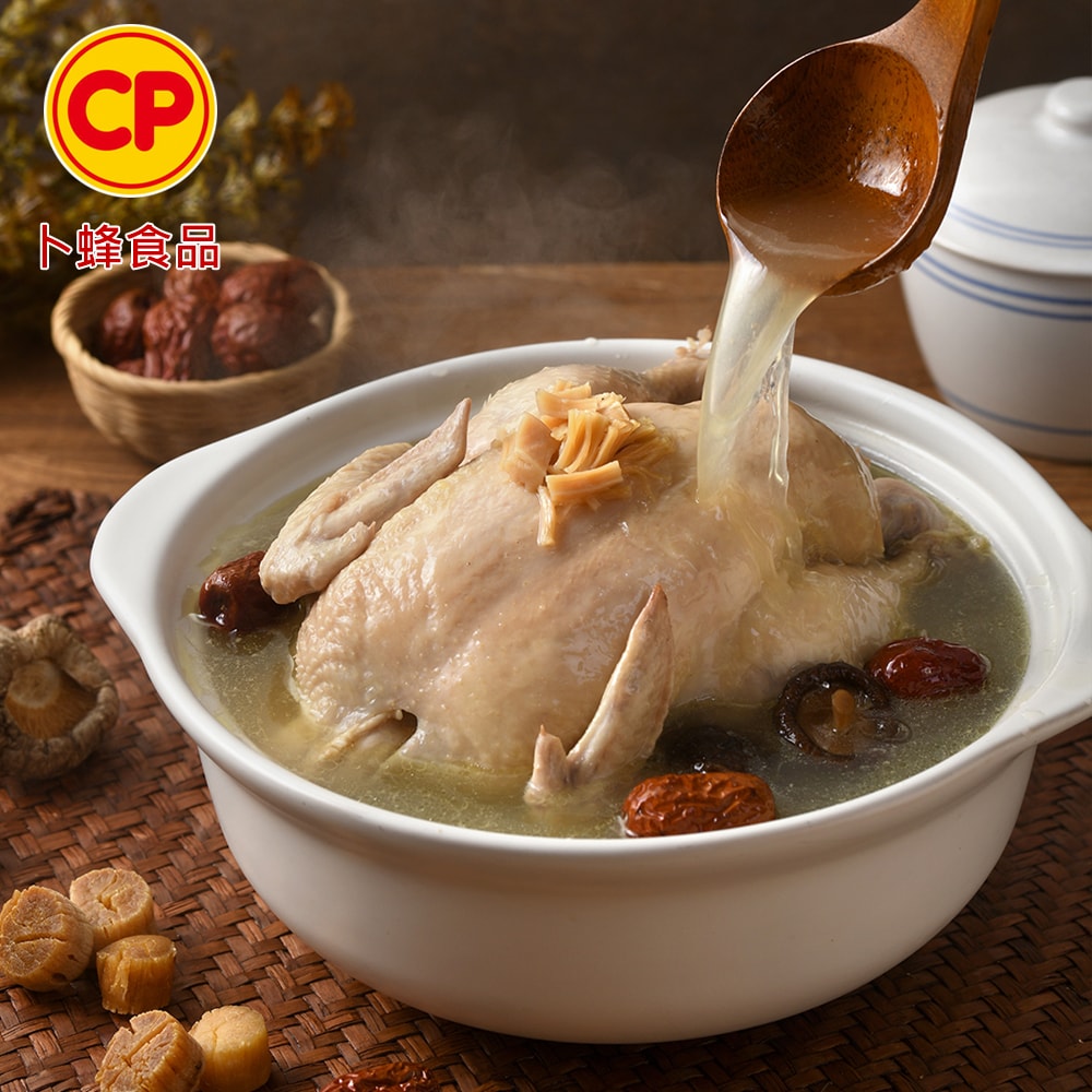 【卜蜂】干貝燉雞湯(全雞 2.2Kg/入)