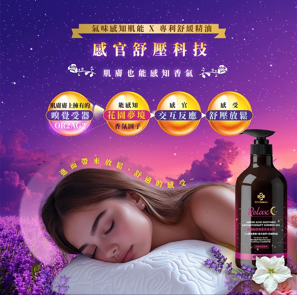 【Dr’s Formula 台塑生醫】胺基酸舒緩香氛沐浴精(花園夢境香氛)800g*12入