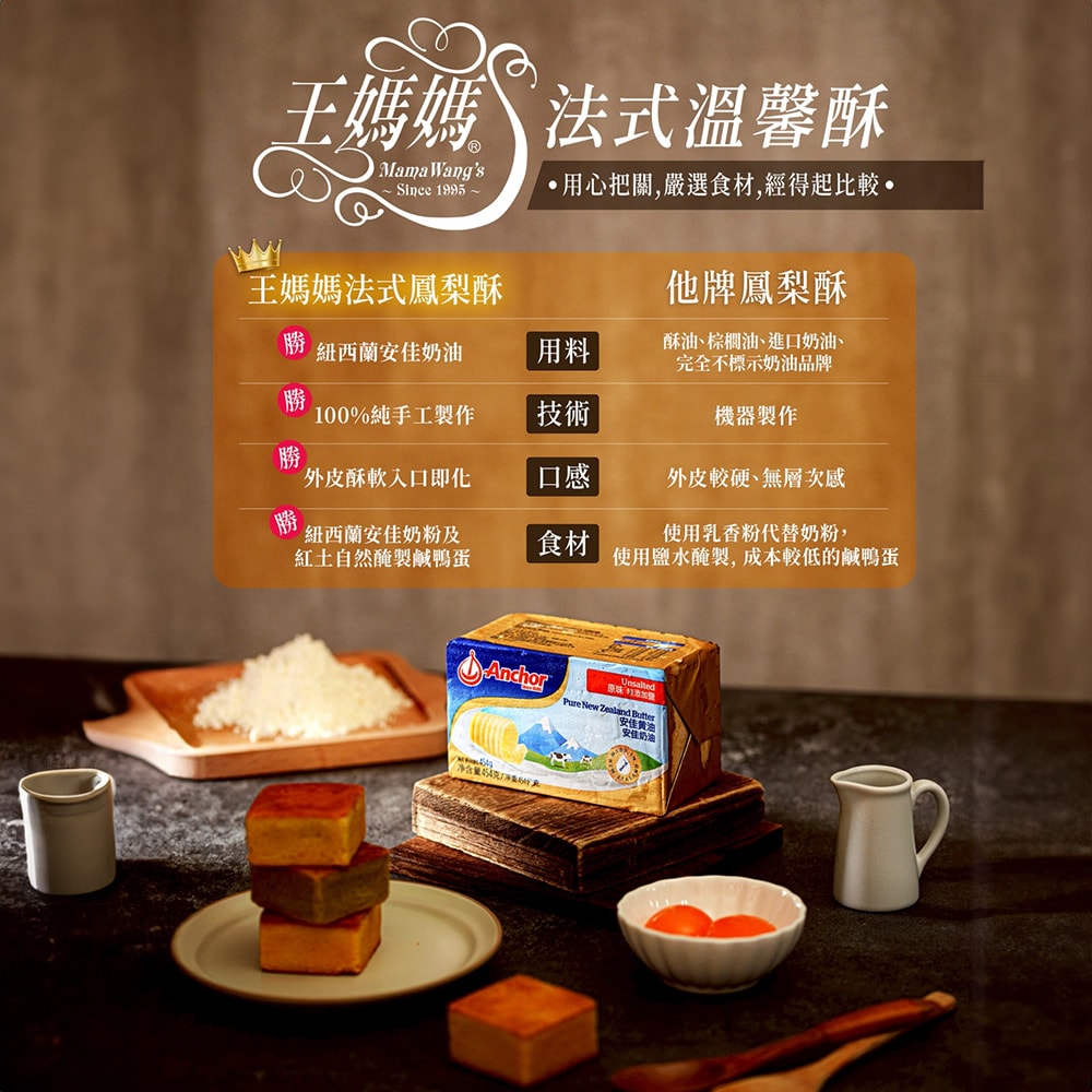 【王媽媽】法式鳳梨酥9入手提禮盒,共4盒