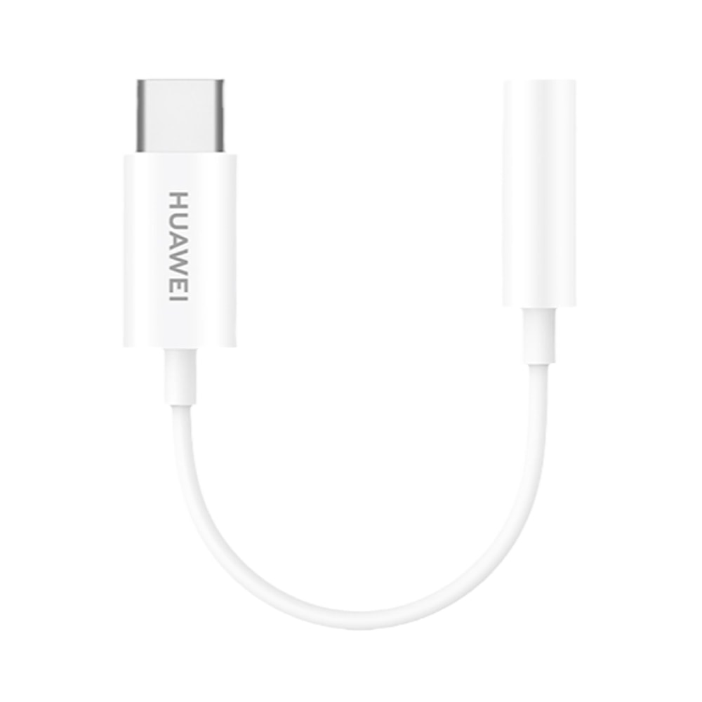【HUAWEI 華為】原廠LOH-C00 Type-C to 3.5mm 耳機插孔轉接器 -白 (盒裝)