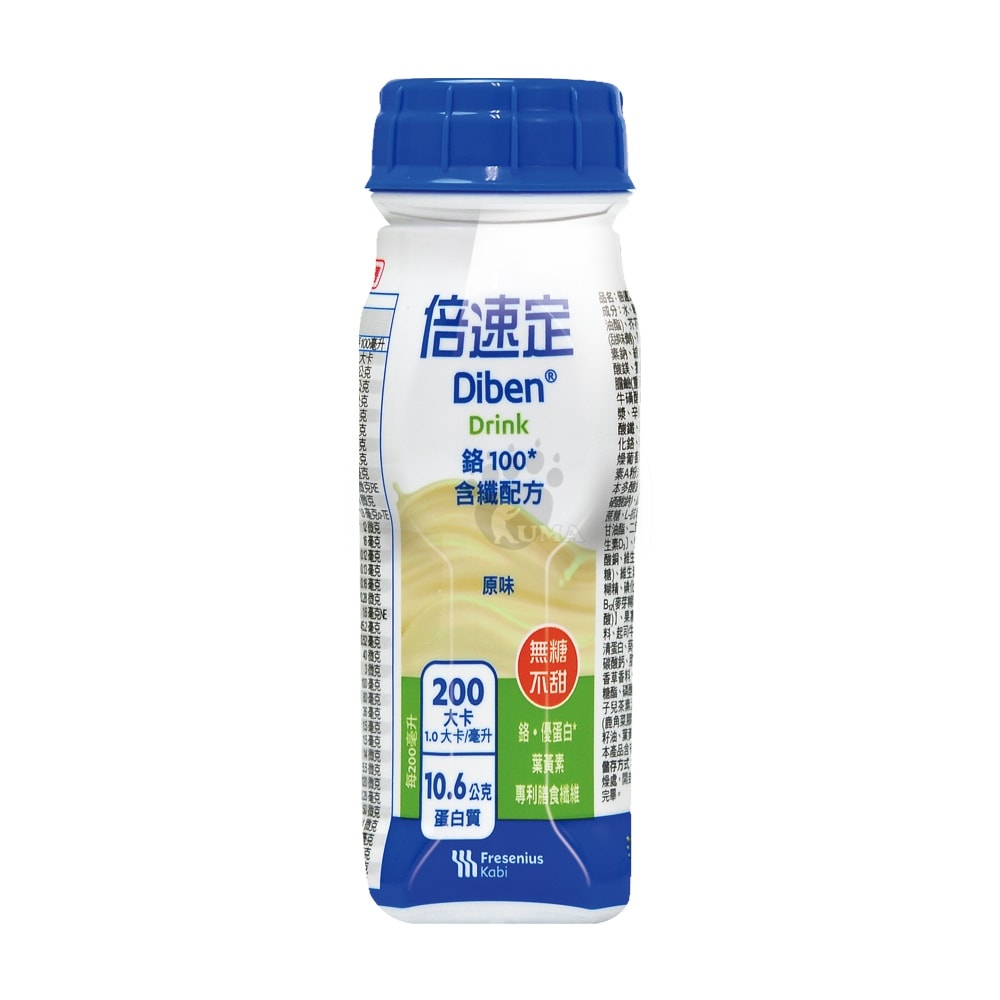 【Diben倍速定】鉻100含纖配方 200mlx24瓶/2箱+贈6瓶 (原味無糖)