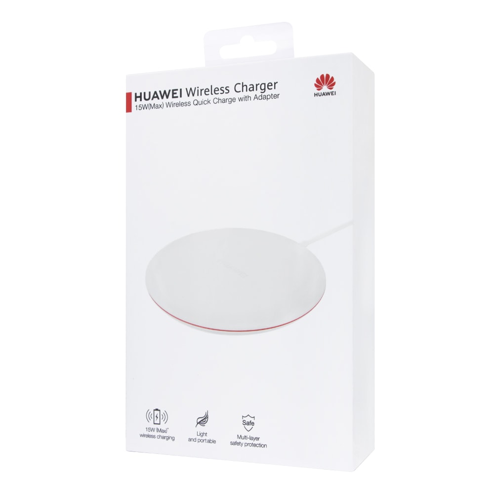 【HUAWEI 華為】原廠 無線充電板 CP60 - 贈英規充電器+Type C傳輸線 - 白色 (盒裝)