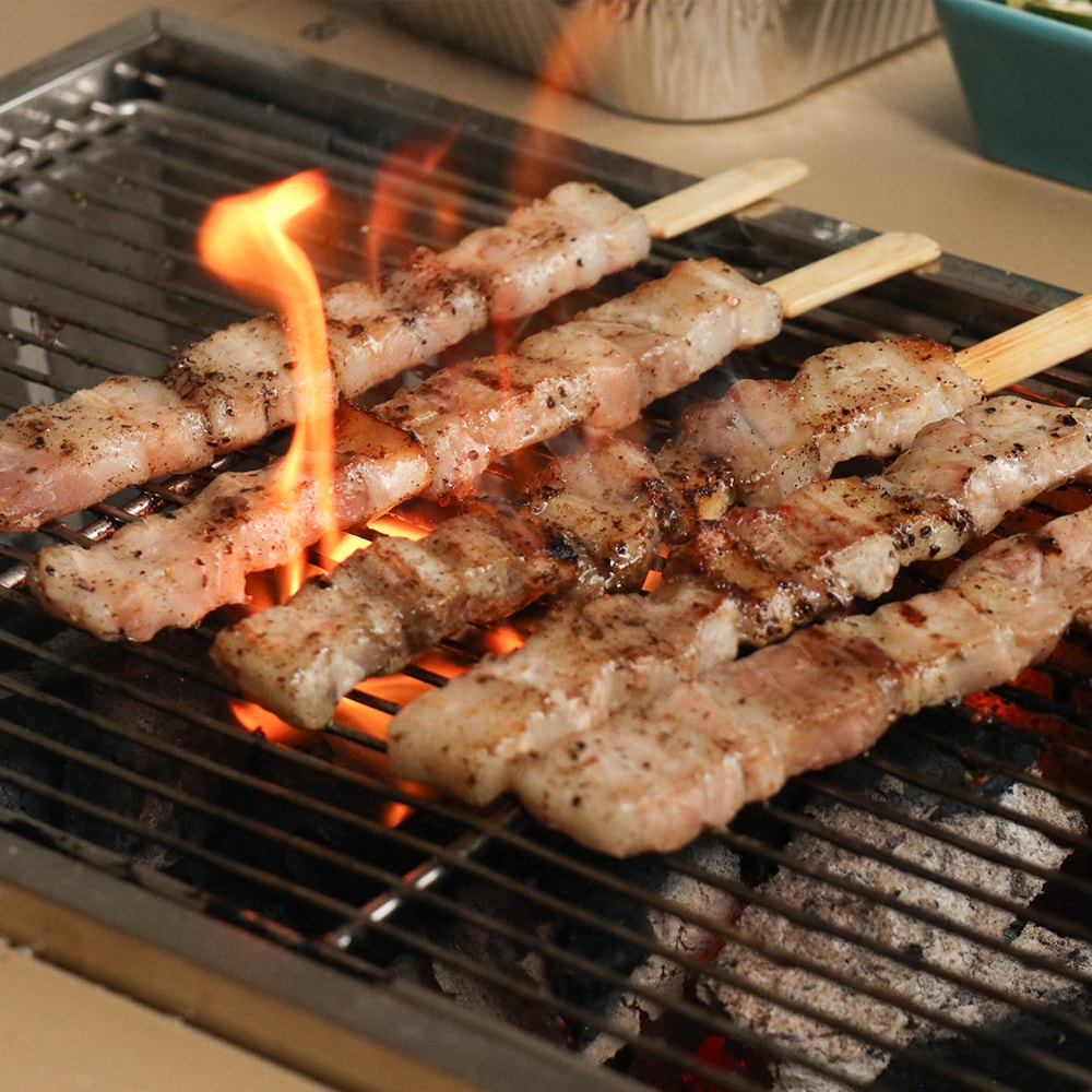 【巧食家】國產五花豬肉串X4包 共20串 (烤肉串 200g/5串/包)