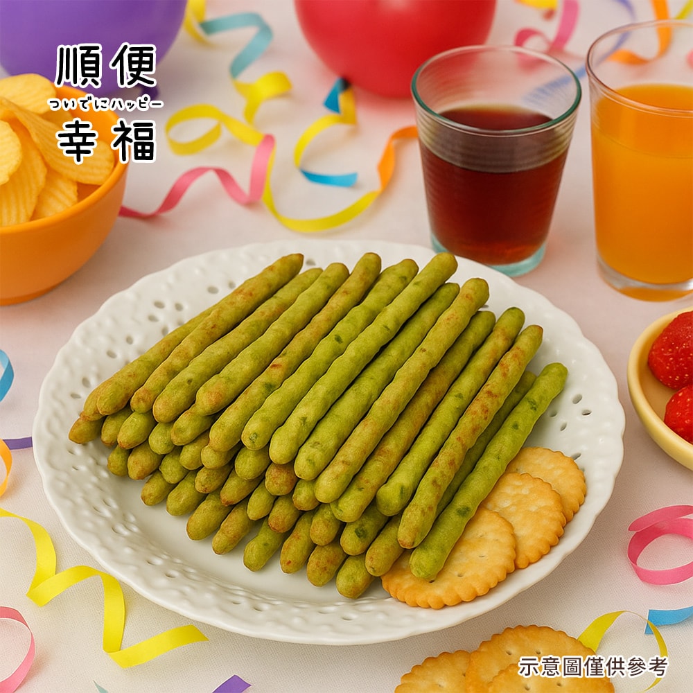 【順便幸福】順便幸福 抹茶起司棒85gx4袋(餅乾 零食 甜點)(7個工作天出貨)