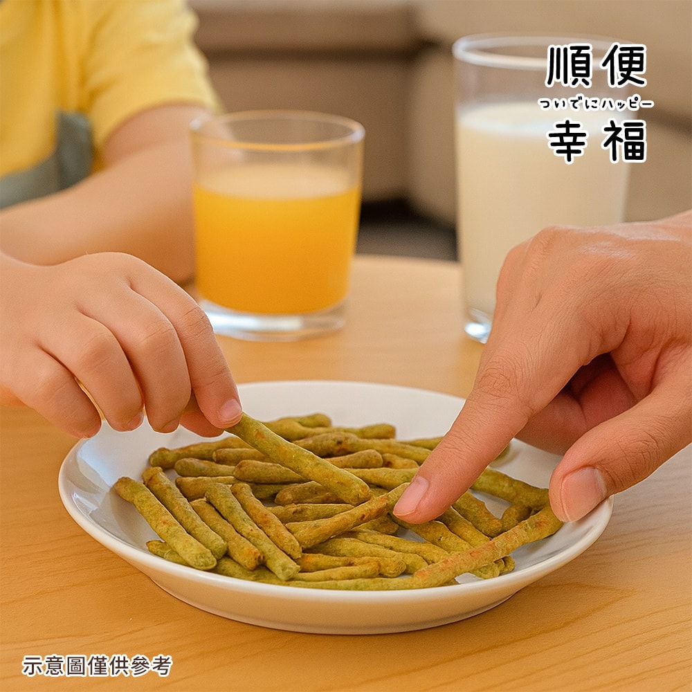 【順便幸福】順便幸福 抹茶起司棒85gx4袋(餅乾 零食 甜點)(7個工作天出貨)