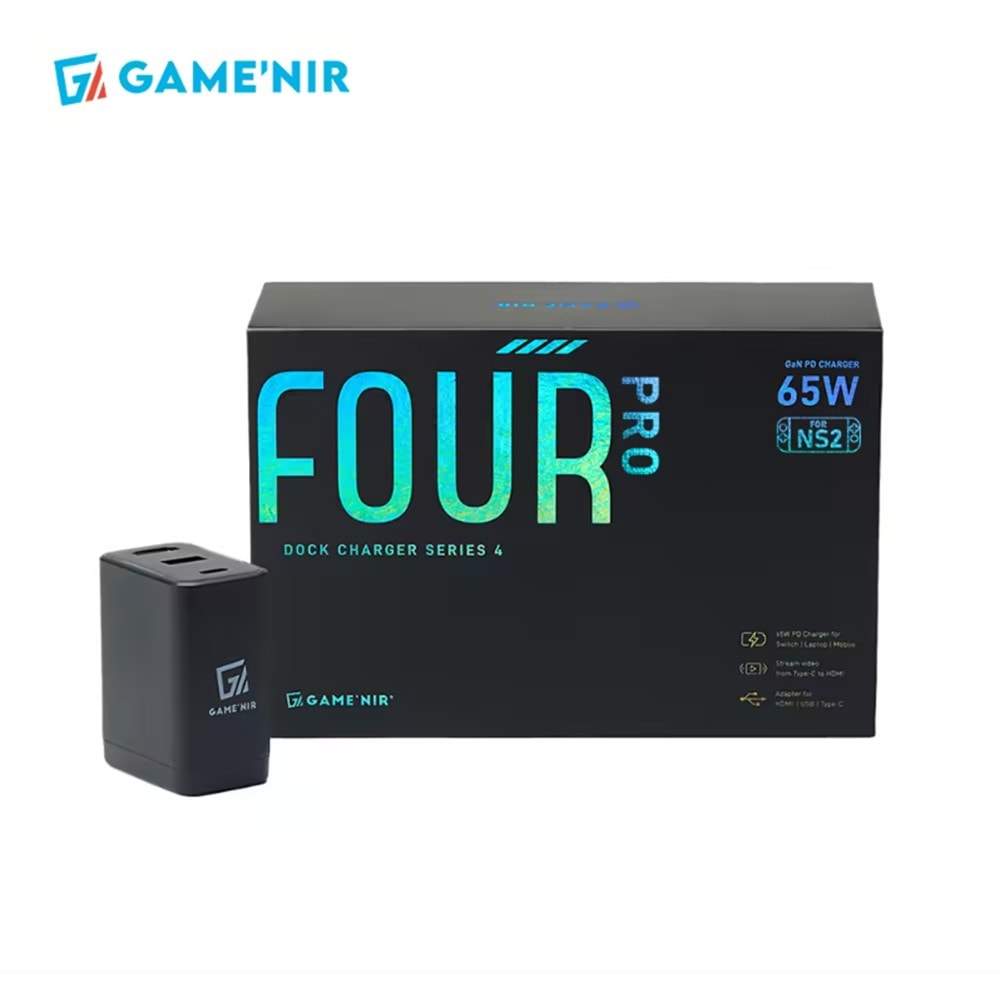 【GAME'NIR】【預購9月底】 GAME'NIR 電玩酒吧 NS2 四代 DOCK CHARGER 4 PRO 充電影像轉接