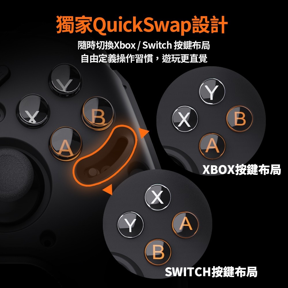 【Nintendo 任天堂】Bteam Specter 沛影 無線 遊戲手把 (支援NS2 / NS / PC /手機)