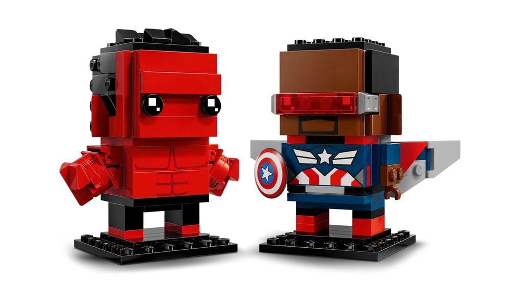 【LEGO 樂高】磚星球〡 40668 大頭系列 美國隊長和紅浩克 Captain America & Red Hulk Figures