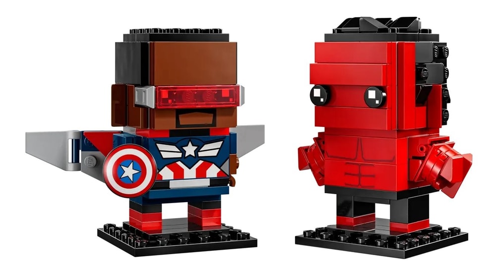 【LEGO 樂高】磚星球〡 40668 大頭系列 美國隊長和紅浩克 Captain America & Red Hulk Figures