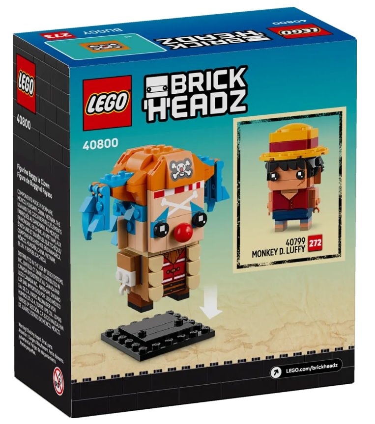 【LEGO 樂高】磚星球〡 40800 大頭系列 小丑巴其玩偶 Buggy the Clown Figure