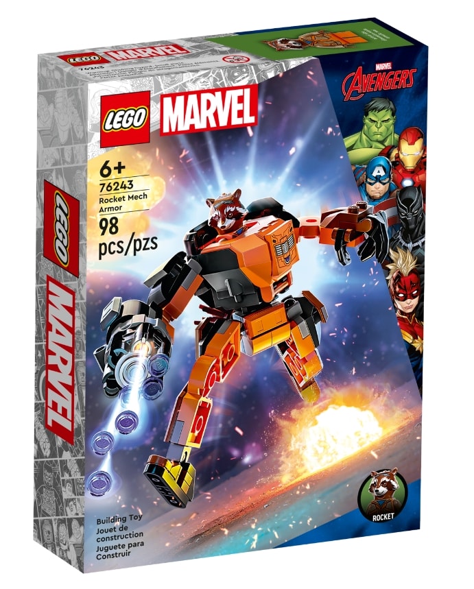 【LEGO 樂高】磚星球〡 76243 漫威系列 火箭浣熊武裝機甲 Rocket Mech Armor