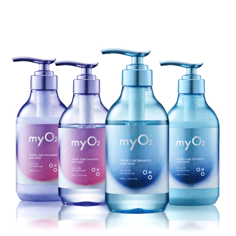 【myO2】水氧洗髮精/潤髮乳500ml (紫光抗毛躁/藍光剋扁塌/小姐不熙娣推薦)