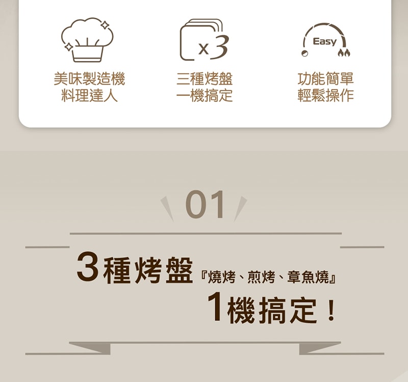 【SAMPO 聲寶】隨心變電烤盤TG-NA65C