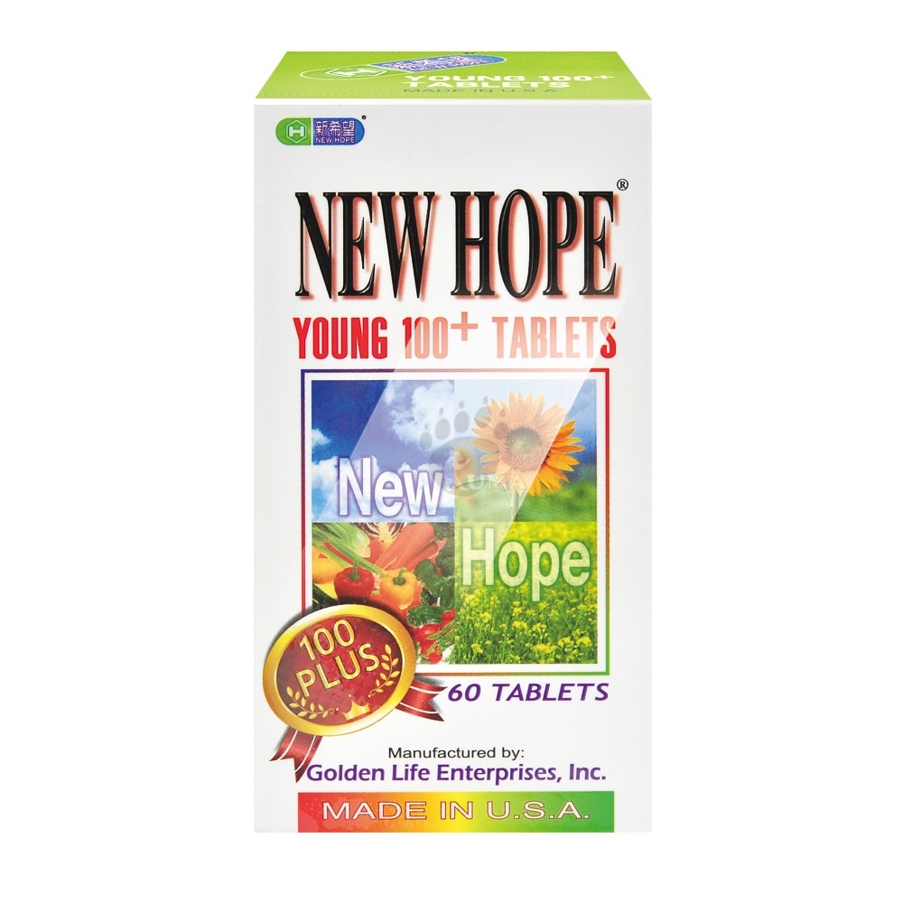 【藥聯生技】新希望益百錠 60粒/2瓶 (綜合維生素.維生素C.維生素E.維生素B)