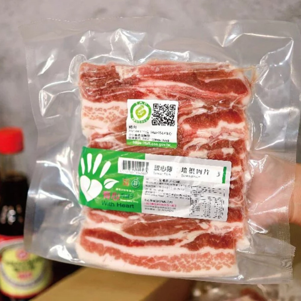 【有心肉舖子】放心豬-培根肉片(去皮五花肉片)片300g-8入組
