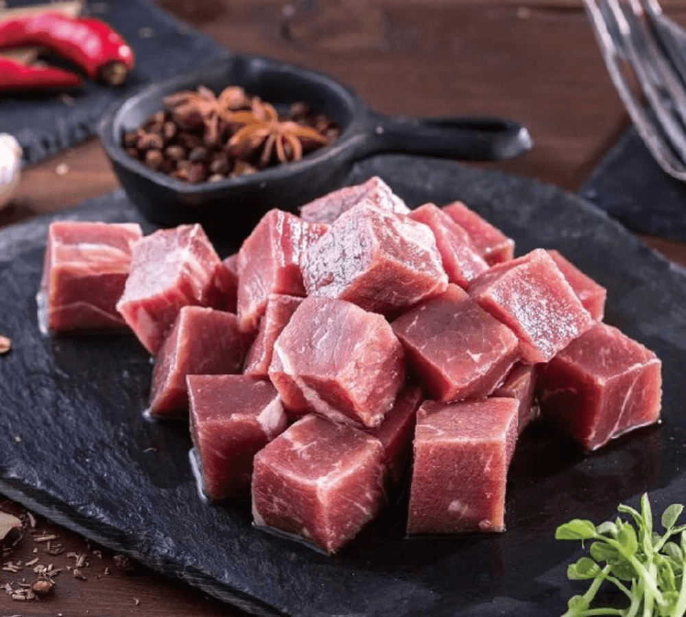 【有心肉舖子】台灣純血黃牛-臀肉骰子牛200g-6入組