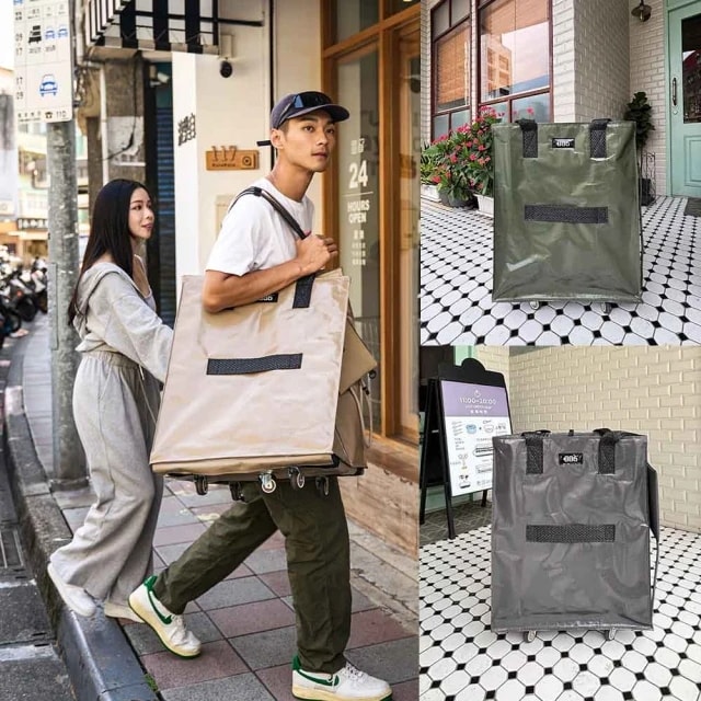 【+886極野家】豆鯊包 中款 M-三色任選+贈同色凹豆包