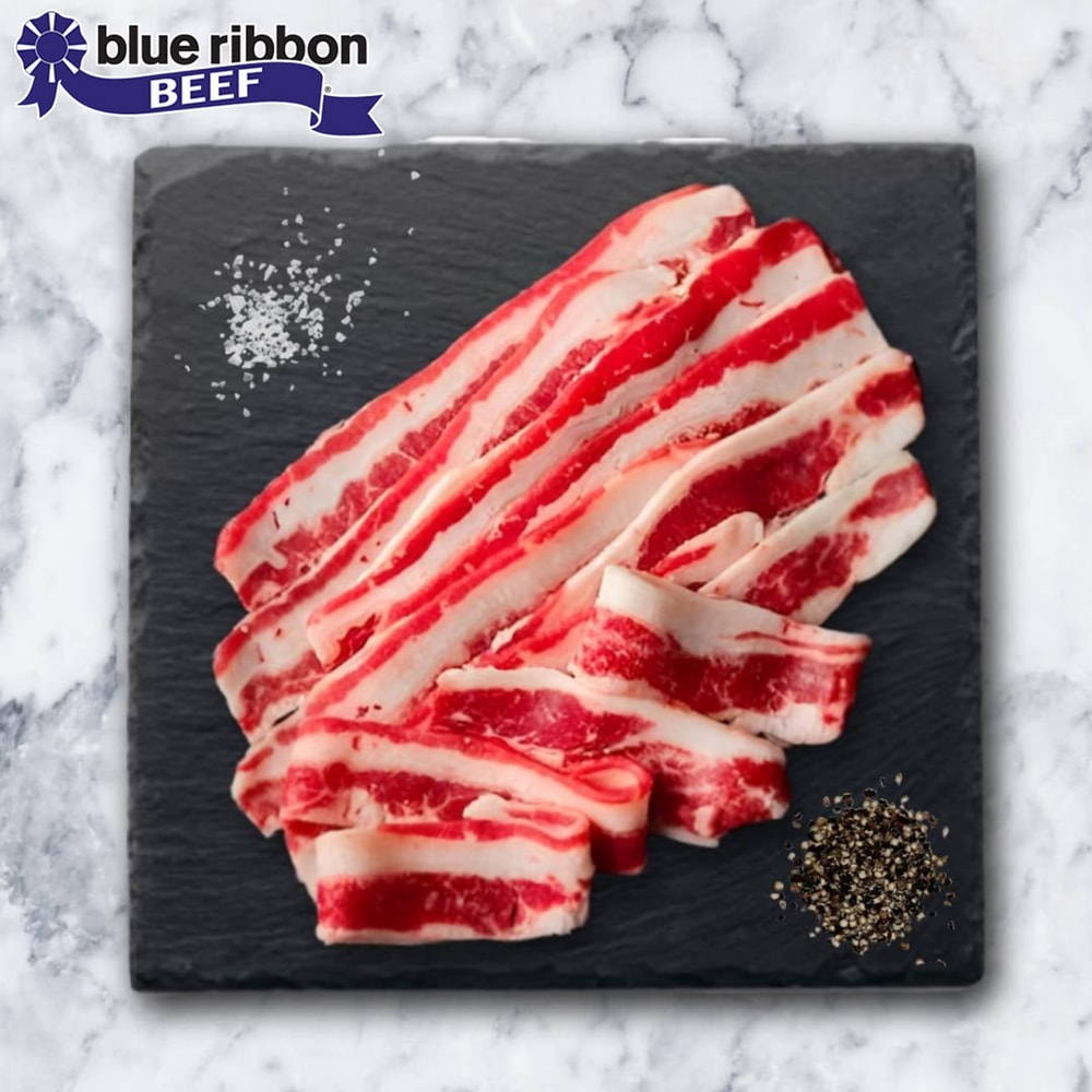 【好神】美國藍絲帶濕式熟成肥牛肉片(500g/盒)2盒