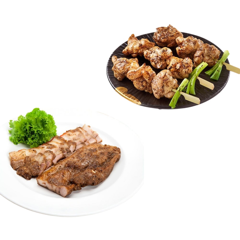 【台全】鹹豬肉2入(300g/入)+椒鹽翅腿球3包(300g±9%/包)