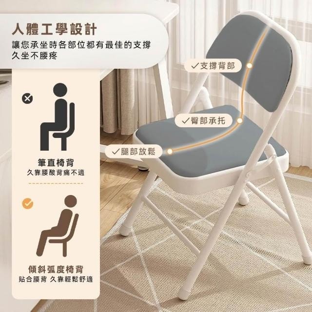 【style 格調】摺疊靠背椅x4入組-最後出貨日2/4