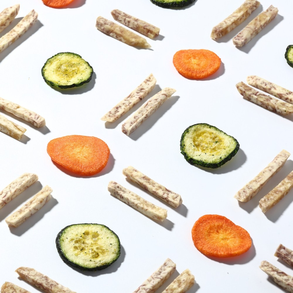 【永禎】禎蔬脆 | 蔬菜脆片 - 櫛瓜/芋頭/紅蘿蔔-3入組-(100g/包)