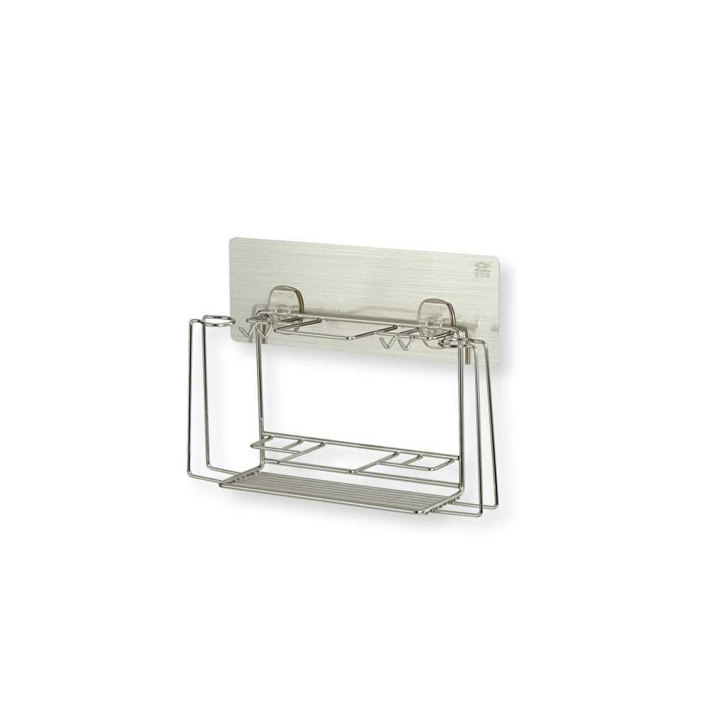 【9STORE生活用品】家而適304不鏽鋼牙刷牙膏漱口杯壁掛架