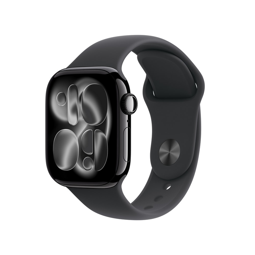 【Apple官方直送】Watch Series 11 (S11) GPS (46mm) 曜石黑色鋁金屬錶殼+黑色運動型錶帶【15個工作天出貨】