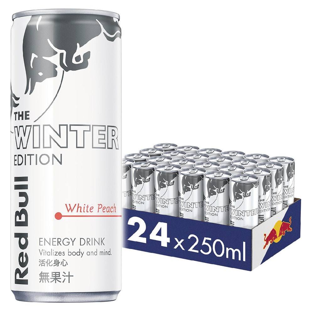 【Red Bull】紅牛白桃風味能量飲料 250ml (24罐/箱)