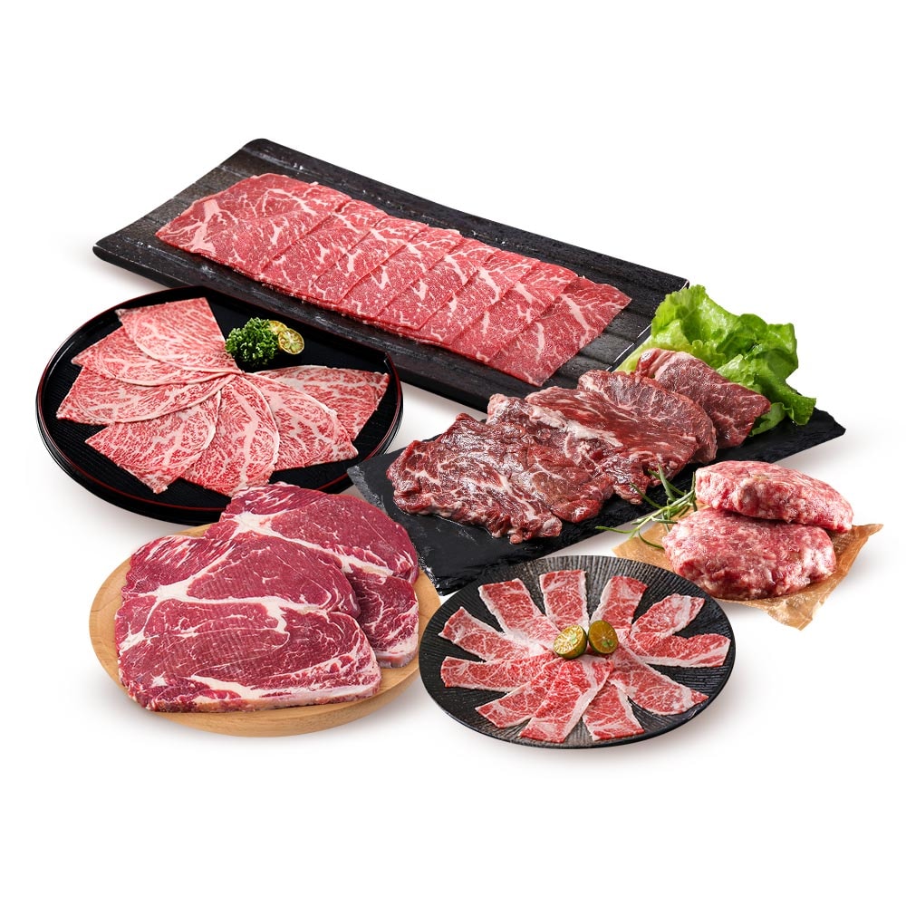 【鮮食堂】全和牛燒烤組(7件組) -中秋烤肉