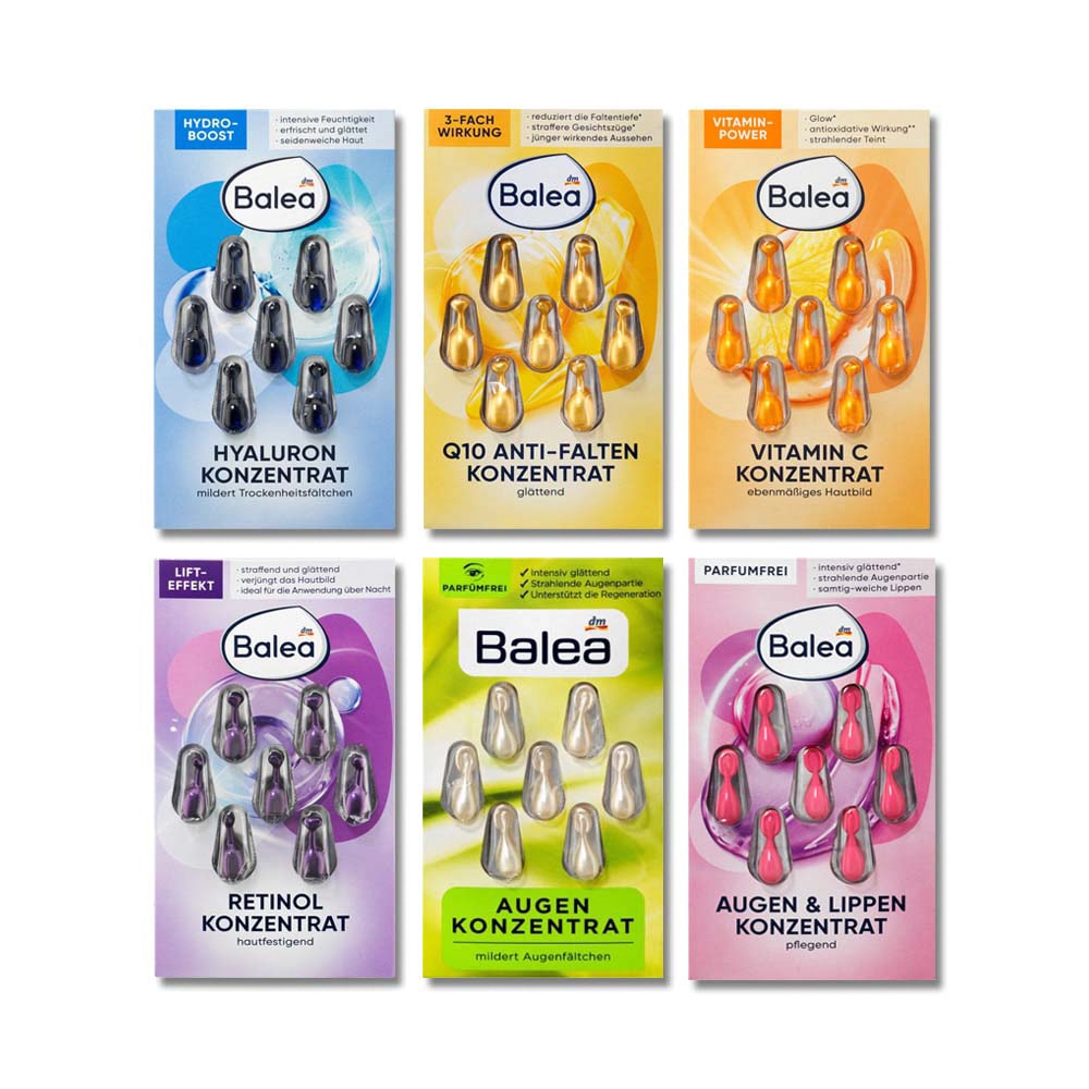 【德國 DM Denkmit】Balea芭樂雅緊緻肌膚鎖水保濕精華油時空膠囊1mlx7顆/片