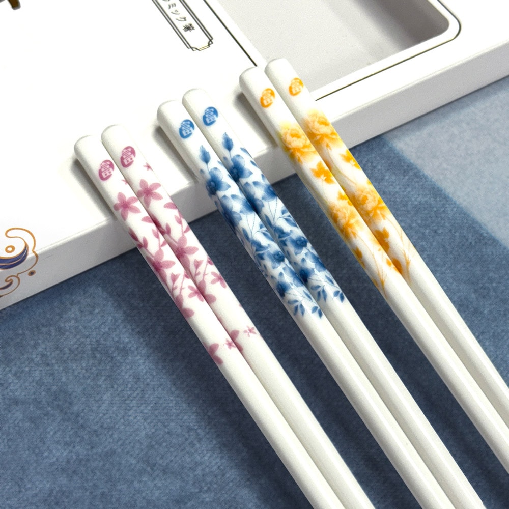 【FUJI-GRACE 日本富士雅麗】景德鎮真陶瓷筷禮盒組 (5雙組)