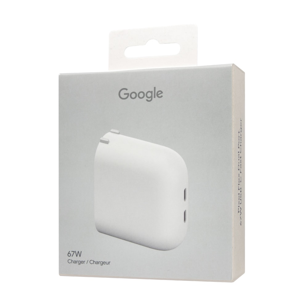 【Google】原廠 Pixel Flex 67W USB-C 雙埠快速充電器 - 白 (台灣公司貨)