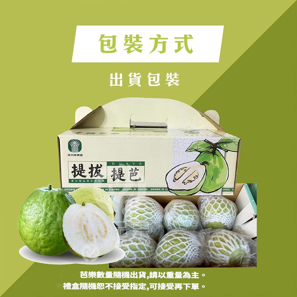 【初品果】產地直送黃金蜜芭樂禮盒5斤x1盒(下單後7個工作天開始出貨)