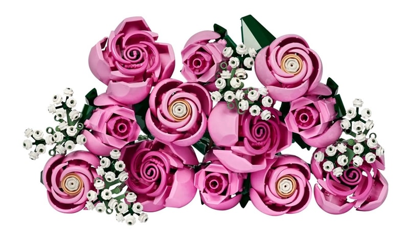 【LEGO 樂高】磚星球〡 10374 花藝系列 粉紅玫瑰花束 Bouquet of Pink Roses