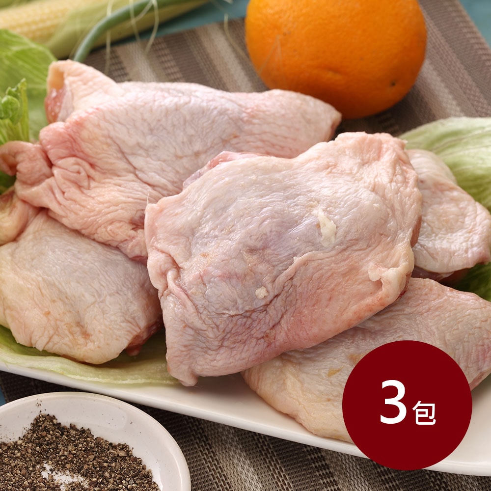 【八方行】國產帶骨雞腿排3包組(600g/包/約3塊)